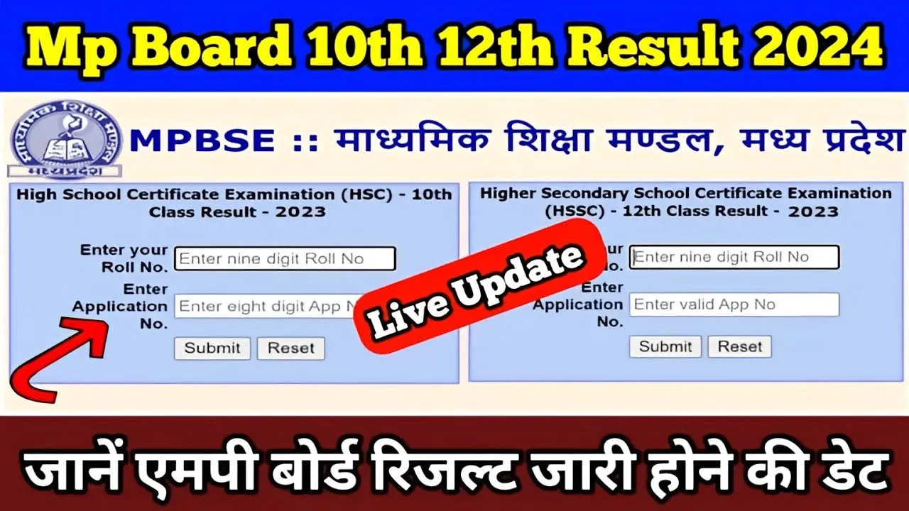 MP Board 10th 12th Result 2024